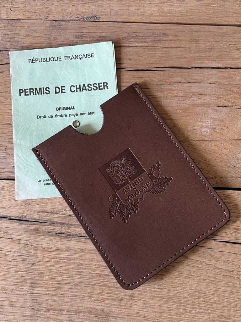 pochette pour permis de chasse marron le chameau - 27762