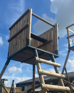 Option bardage bois pour mirador d'affût déplaçable