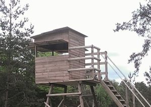 Cabine Chambord avec couverture bac acier
