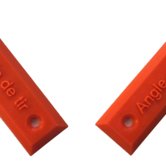 Lot de flèches rouges pour angles de tir, à fixer sur mirador de chasse, idéales pour marquer le périmètre de sécurité.