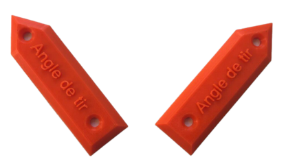 Lot de flèches rouges pour angles de tir, à fixer sur mirador de chasse, idéales pour marquer le périmètre de sécurité.