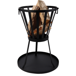 Plateau pour cendre en acier doux, robuste et pratique, dimensions L59,5 x P59,5 x H3,2 cm, accessoire pour collecte des cendres.