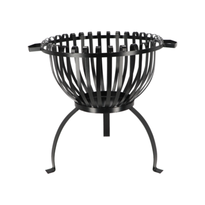Brasero Tulipe en acier doux, design élégant, dimensions L61,5 x P49,9 x H54,4 cm, idéal pour chauffage extérieur et décoration de jardin.