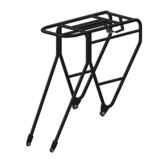 Kit porte-bagages ZOSH pour trottinette, acier inox avec finition noire, supporte 25 kg, compatible Allroad, visserie inox incluse.