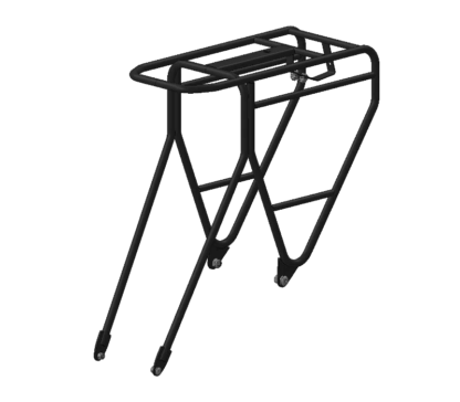 Kit porte-bagages ZOSH pour trottinette, acier inox avec finition noire, supporte 25 kg, compatible Allroad, visserie inox incluse.