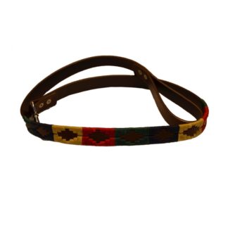 Laisse Clasico en cuir pour chien, couleur naturelle, avec mousqueton métallique robuste.