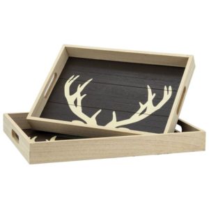 Plateaux décor cerf